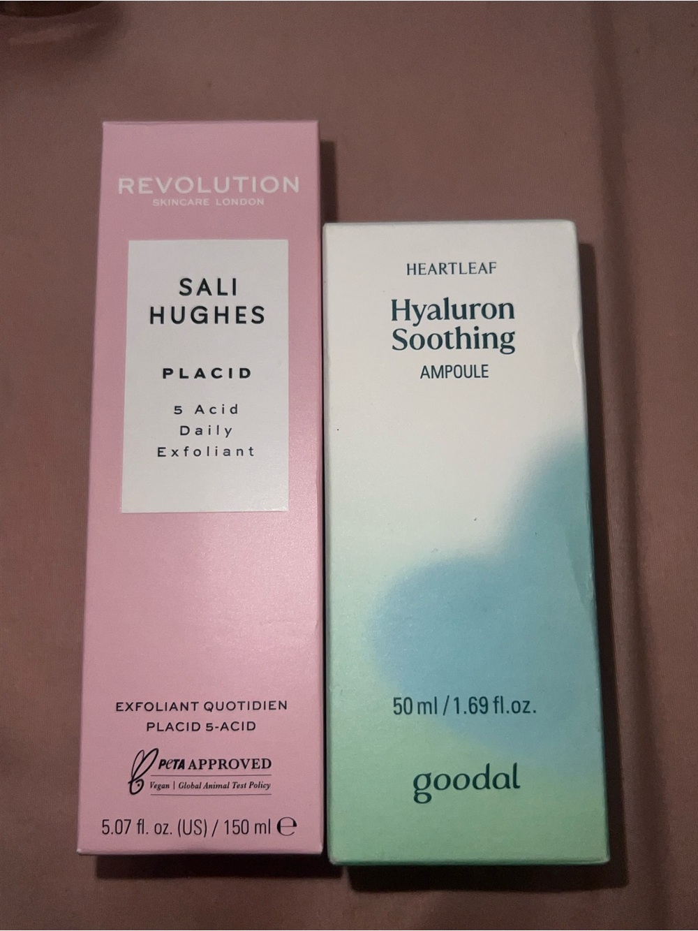 Revolution Placid 5 Acid Daily Exfoliant + Heartleaf Hyaluron Soothing ampoule